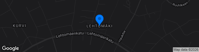 Map showing Lehtomäki tekonurmi