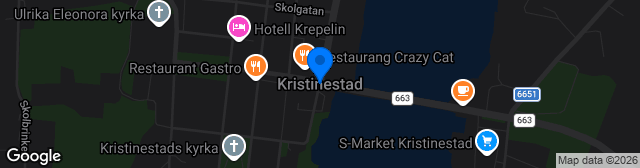 Map showing Kristiinankenttä