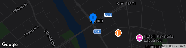 Map showing Lapuan keskuskenttä