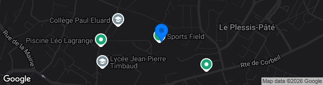 Map showing Stade Auguste Delaune