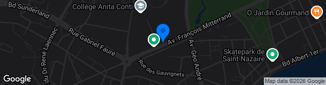 Map showing Stade Léo Lagrange