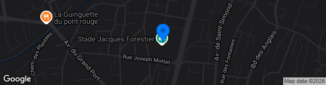 Map showing Stade Municipal Jacques Forestier
