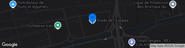 Map showing Stade de l'Epopée