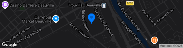 Map showing Stade du Commandant Hébert