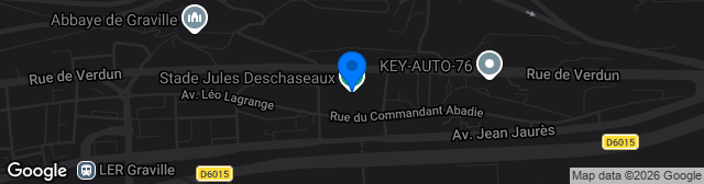 Map showing Stade Municipal Jules Deschaseaux