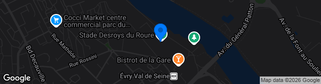Map showing Stade Desroys du Roure