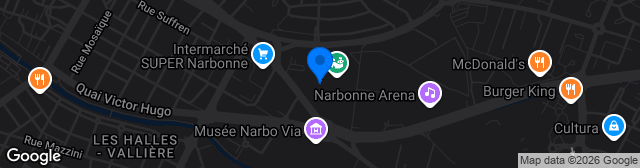 Map showing Parc des Sports Et de l'Amitié