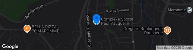 Map showing Stade Paul Vauquelin