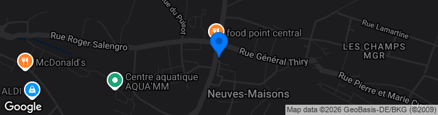 Map showing Parc des Sports Michel Platini