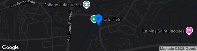 Map showing Stade de Fargues