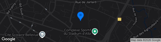 Map showing Stade Maurice Rigaud