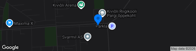 Map showing Kiviõli staadion
