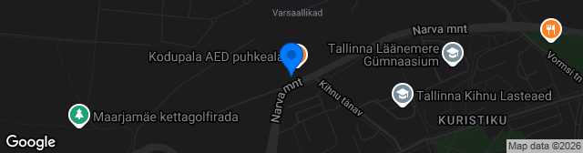Map showing Lasnamäe SPK kunstmuruväljak