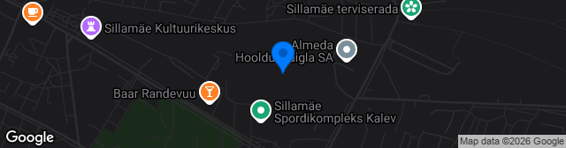 Map showing Sillamäe Kalevi staadion