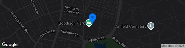 Map showing Goodison Park