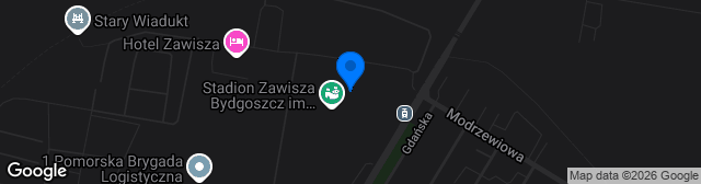 Map showing Stadion im. Zdzisława Krzyszkowiaka