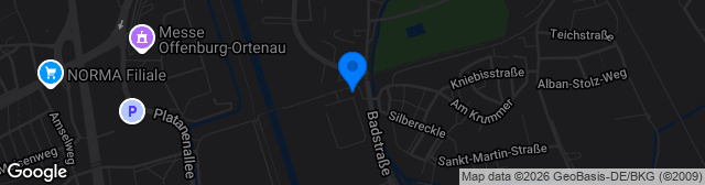Map showing Karl-Heitz-Stadion