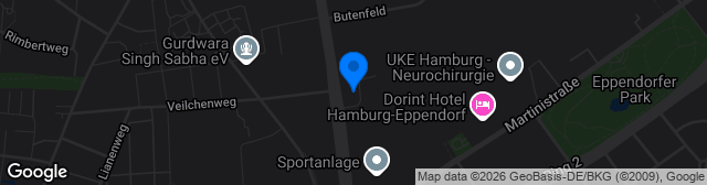 Map showing ETV-Sportzentrum Hoheluft