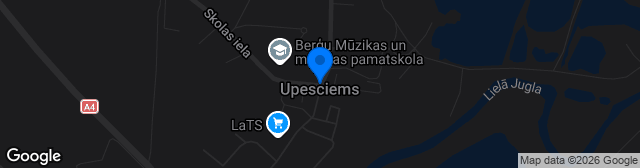 Map showing Upesciems pilsētas stadions