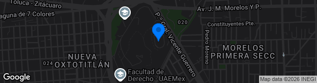 Map showing Estadio Universitario Alberto Chivo Córdoba