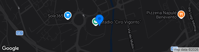 Map showing Stadio Ciro Vigorito