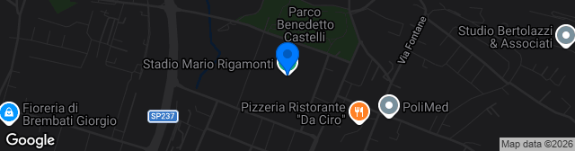 Map showing Stadio Mario Rigamonti