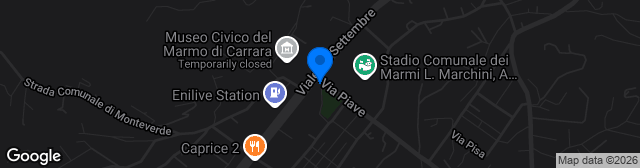 Map showing Stadio dei Marmi