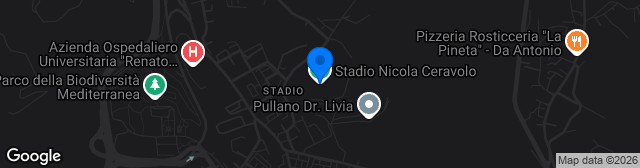 Map showing Stadio Nicola Ceravolo