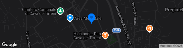 Map showing Stadio Comunale Simonetta Lamberti