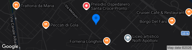 Map showing Stadio Raffaele Mancini