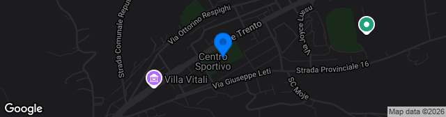 Map showing Stadio Bruno Recchioni