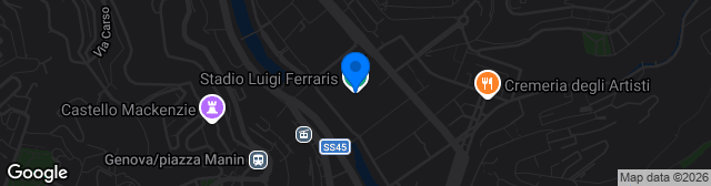 Map showing Stadio Comunale Luigi Ferraris