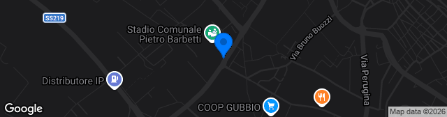 Map showing Stadio Pietro Barbetti