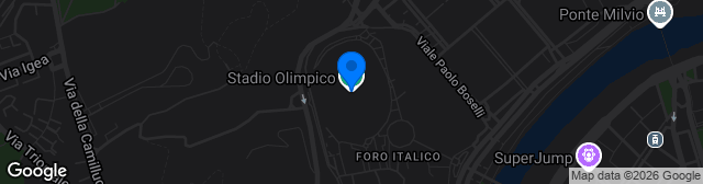 Map showing Stadio Olimpico
