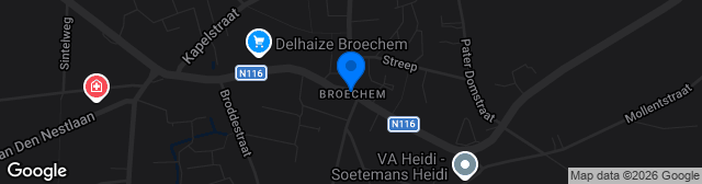 Map showing Terrein KFC Broechem