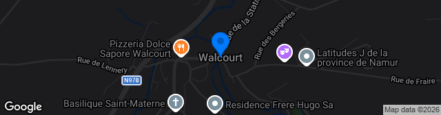 Map showing Terrain de Walcourt