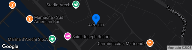 Map showing Stadio Arechi