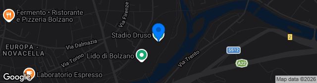 Map showing Stadio Marco Druso