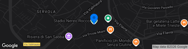 Map showing Stadio Nereo Rocco